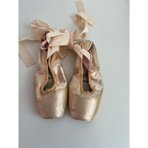 Freed of London Pointe Shoes Peach Satin Ballet Dance DV Phillips Insole Size 5